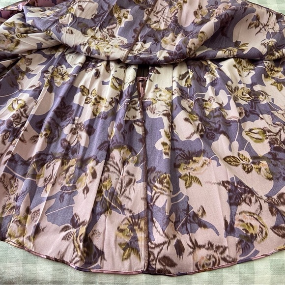 MARCIANO Silk dress halter neck woven open back summer festive pink yellow XS - Picture 8 of 12